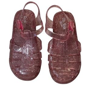 OshKosh B'gosh Pink Jelly Sandals size 12 girls